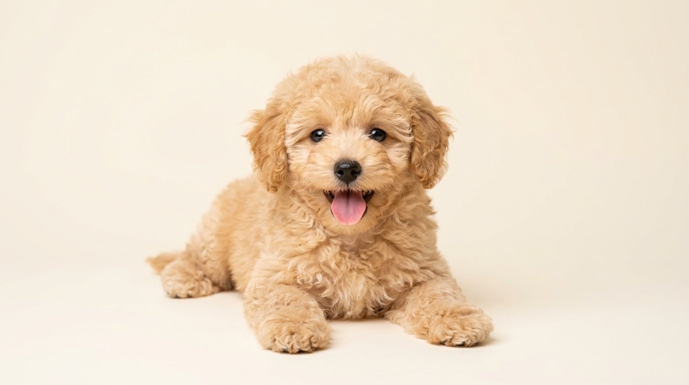 Fluffy Toy Poodle Puppy